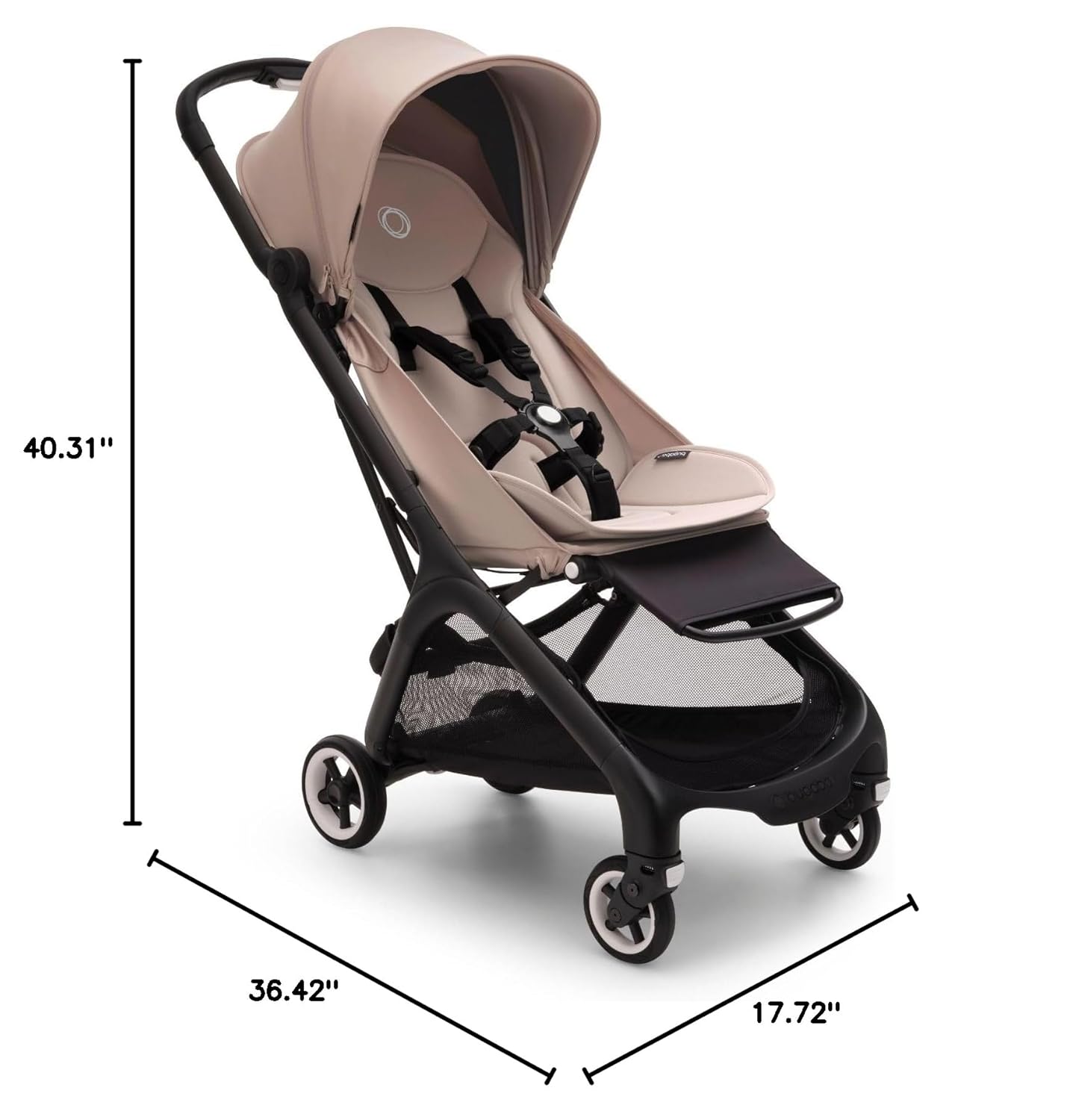 Bugaboo Butterfly - 1 Second Fold Ultra-Compact Stroller - Lightweight & Compact - Great for Travel (Desert Taupe)