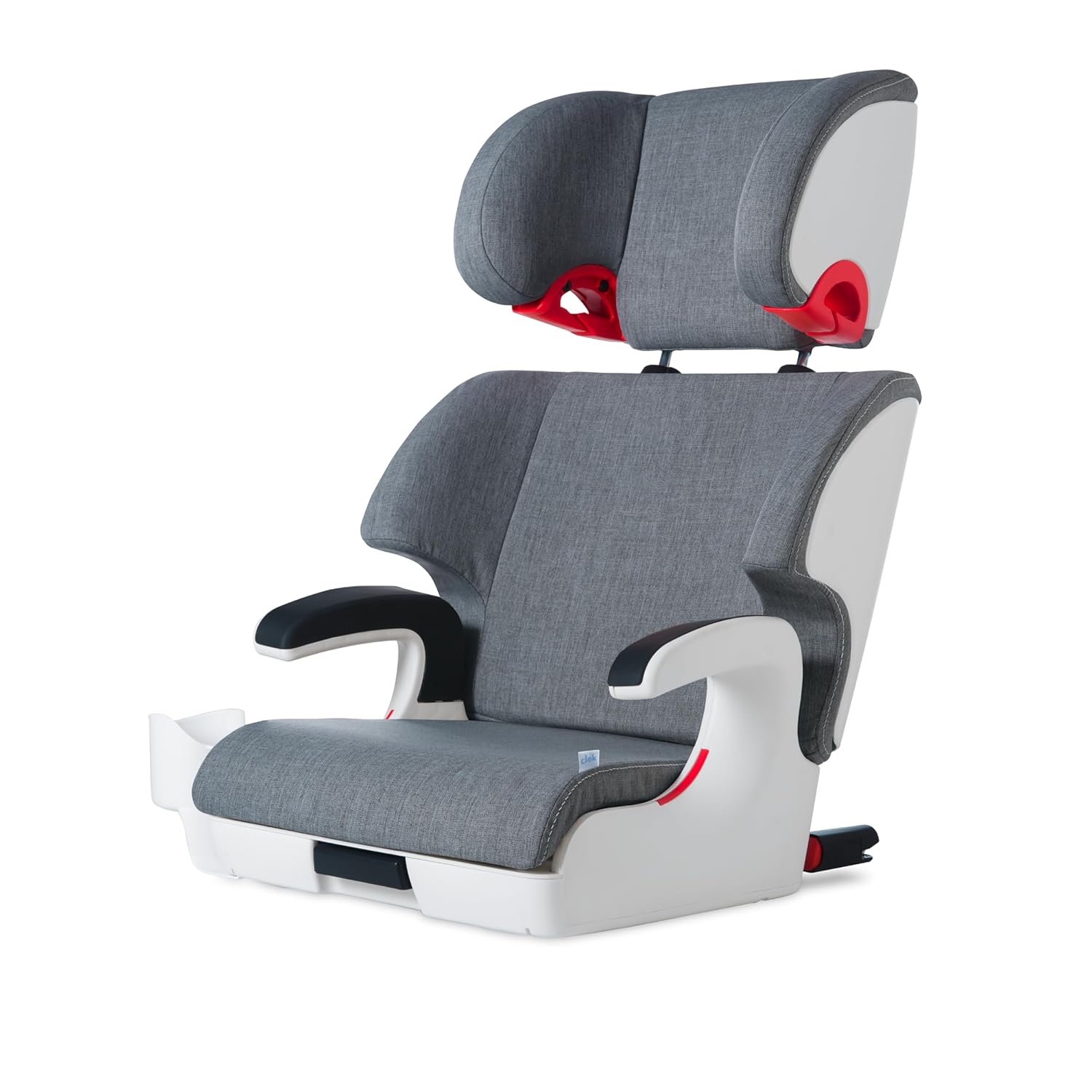 Clek Oobr High Back Booster Seat with Adjustable Headrest, Reclining Design, and Rigid LATCH System (Cloud)