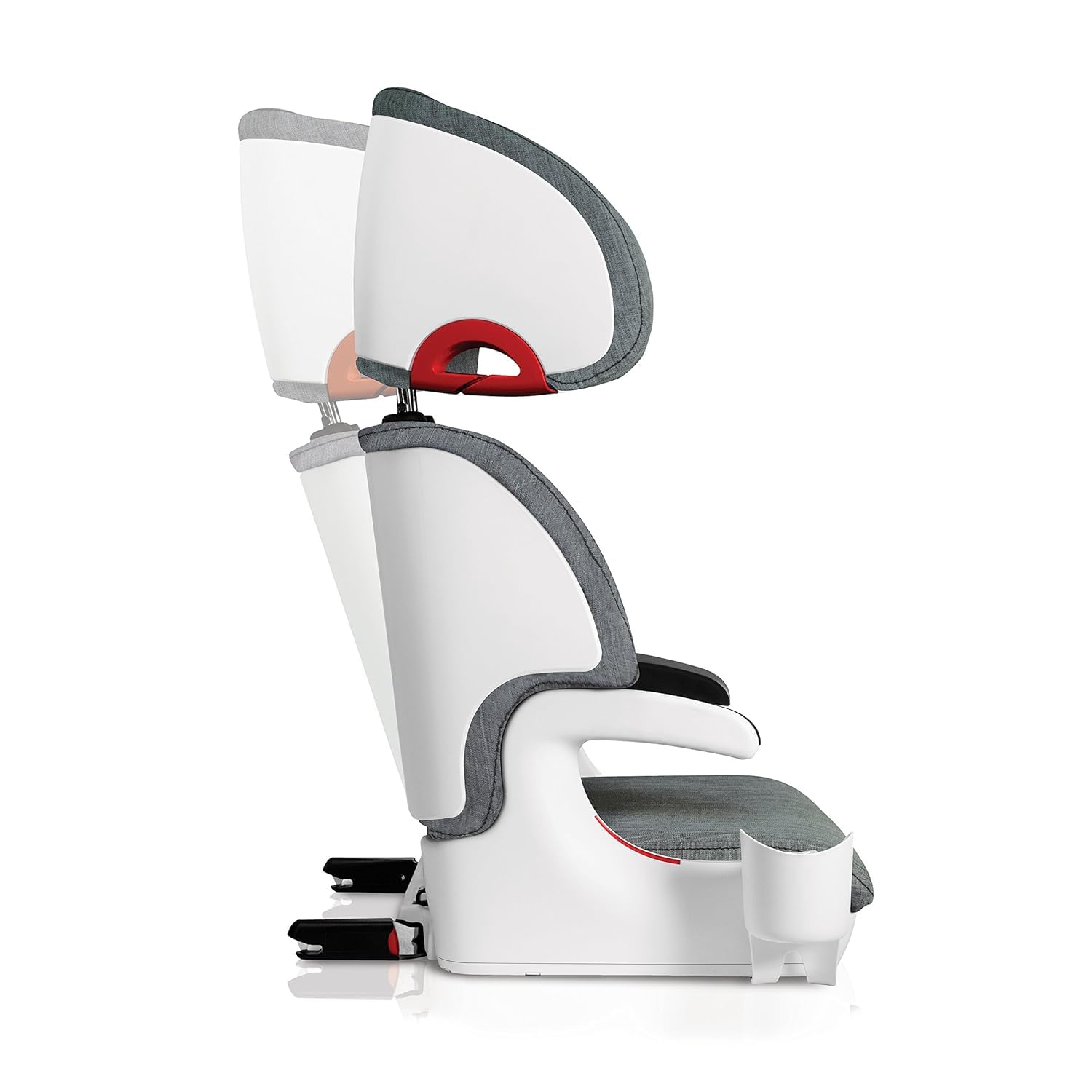 Clek Oobr High Back Booster Seat with Adjustable Headrest, Reclining Design, and Rigid LATCH System (Cloud)