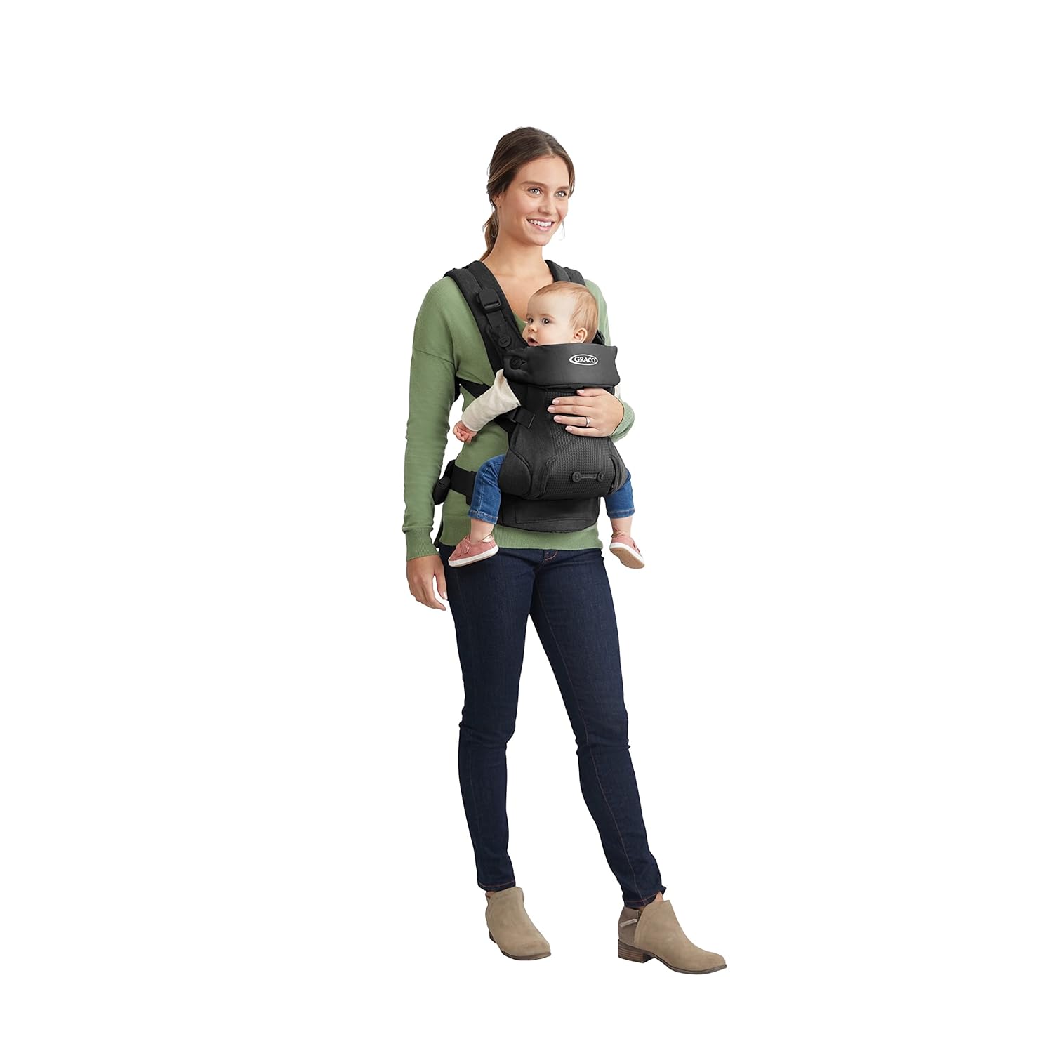 Graco® Cradle Me™ Lite 3-in-1 or 4-in1 Baby Carrier, Oatmeal, Black Onyx, Deap Sea