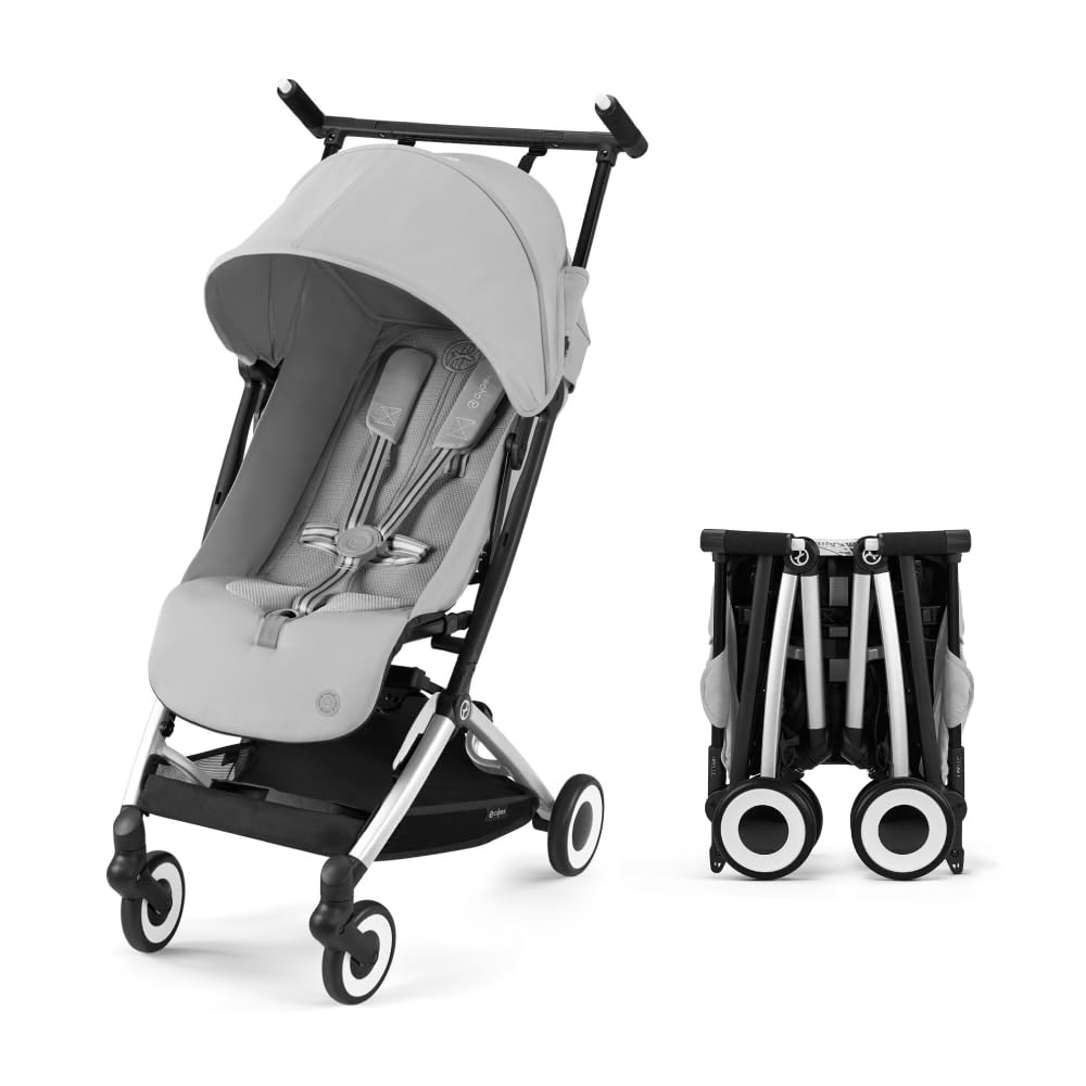 Cybex Libelle 2 Travel pockit Baby Stroller - Lightweight Carry-On Travel Stroller for Airplane with One-Hand Recline, Compatible with CYBEX Car Seats, Almond Beige