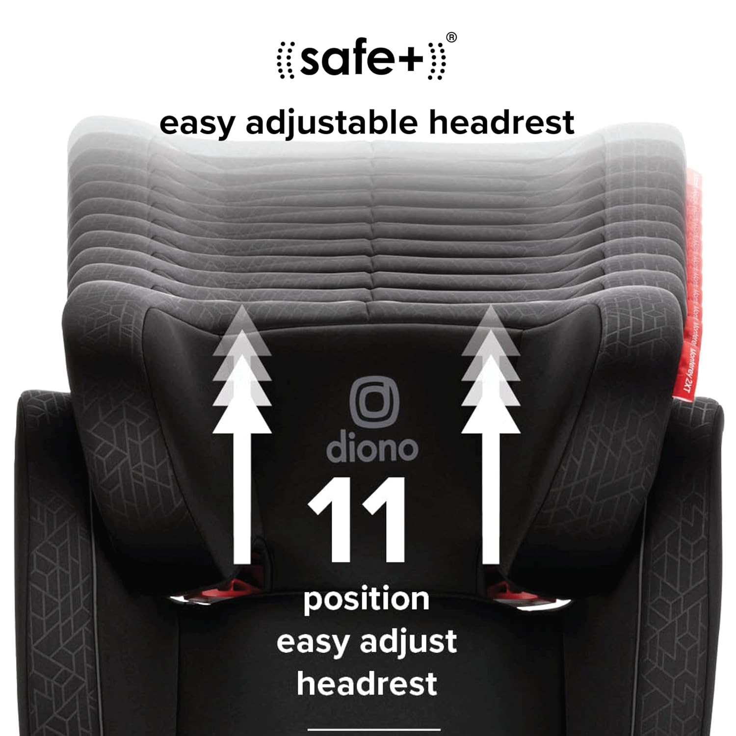 Diono Monterey 2XT Latch 2 in 1 High Back Booster Car Seat with Expandable Height & Width, Side Impact Protection, 8 Years 1 Booster, Black