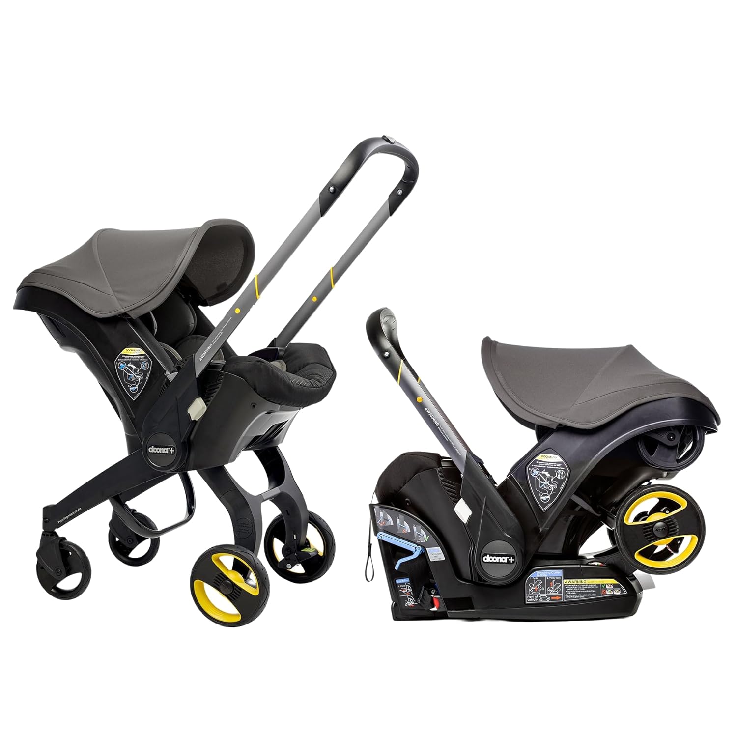 Doona Car Seat & Stroller, Nitro Black - All-in-One Travel System