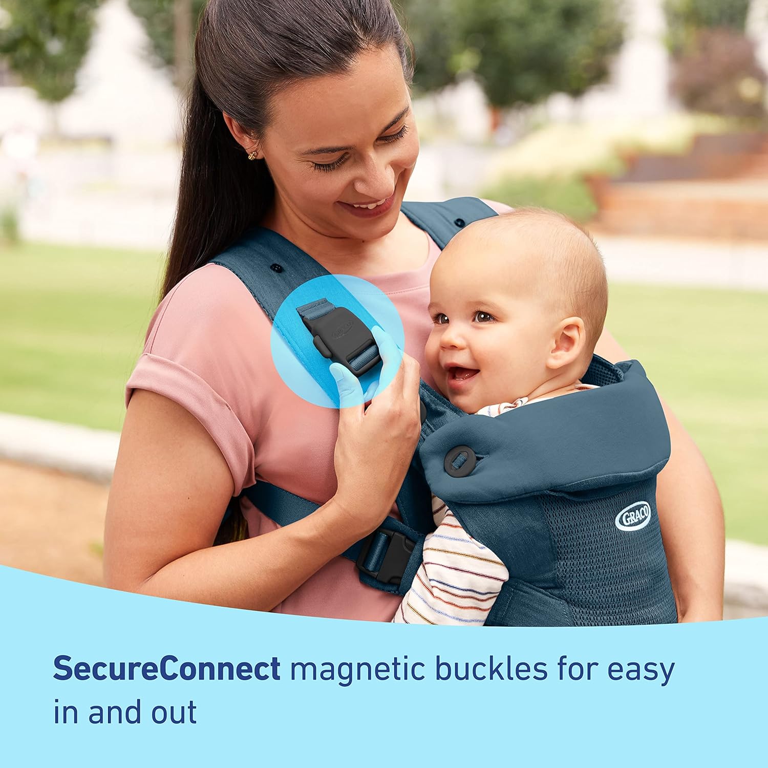 Graco® Cradle Me™ Lite 3-in-1 or 4-in1 Baby Carrier, Oatmeal, Black Onyx, Deap Sea