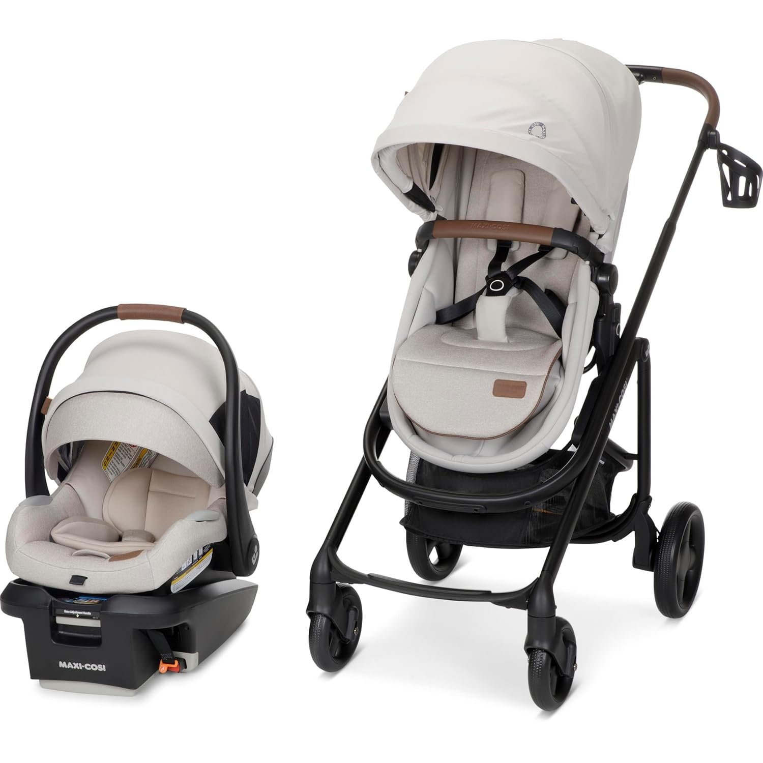 Maxi-Cosi Tayla™ Max Travel System, Baby Stroller and Car Seat Combo, Car Seat Stroller Combo, Desert Wonder