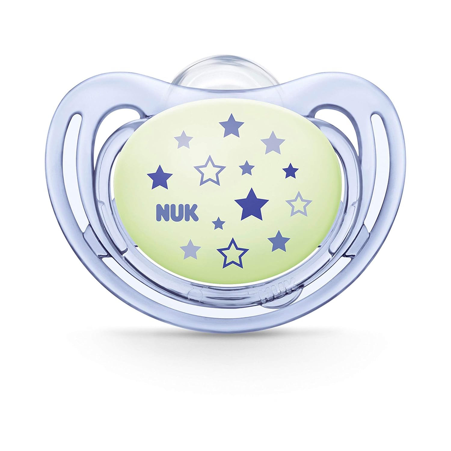 NUK Airflow Glow-in-The-Dark Pacifiers, 6-18 Months, 2 Pack